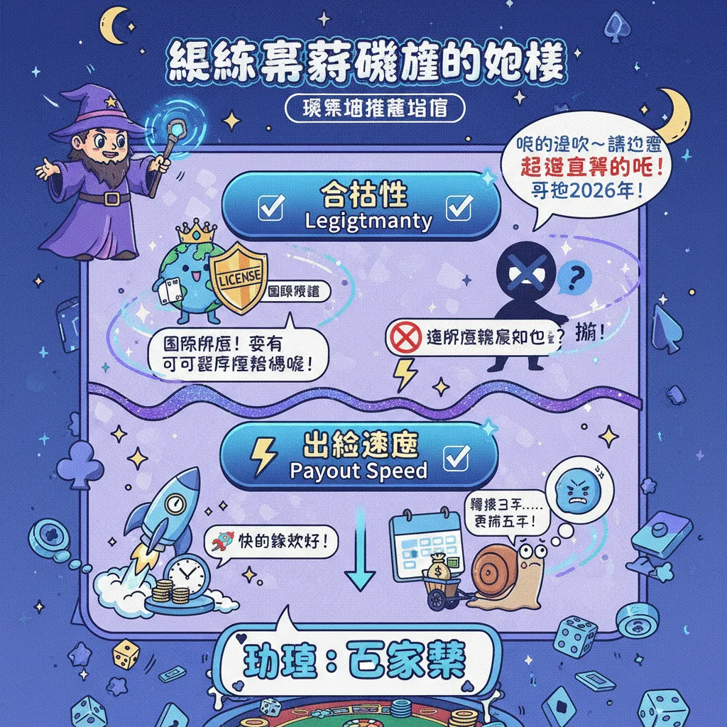 娛樂城推薦指南：如何挑選出金速度快且合法的現金版